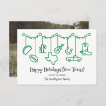 Green Texas Holiday Hanging Icons