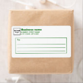 Green Text Business Shipping Label (Insitu)