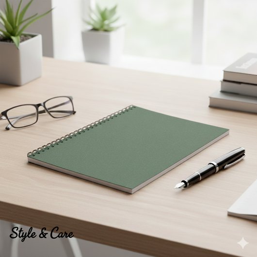 Green Texture 6.5" x 8.75" Classic Notebook Notizblock