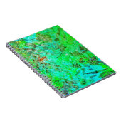 Green texture abstract Spiral Photo Notebook,Rosy Notizblock (Rechte Seite)