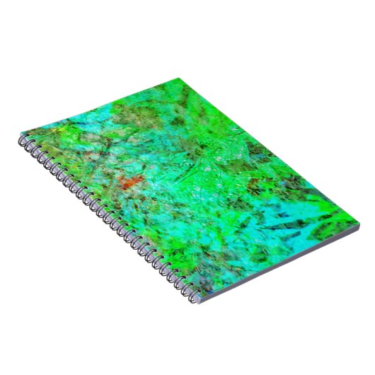 Green texture abstract Spiral Photo Notebook,Rosy  Notizblock (Rechte Seite)