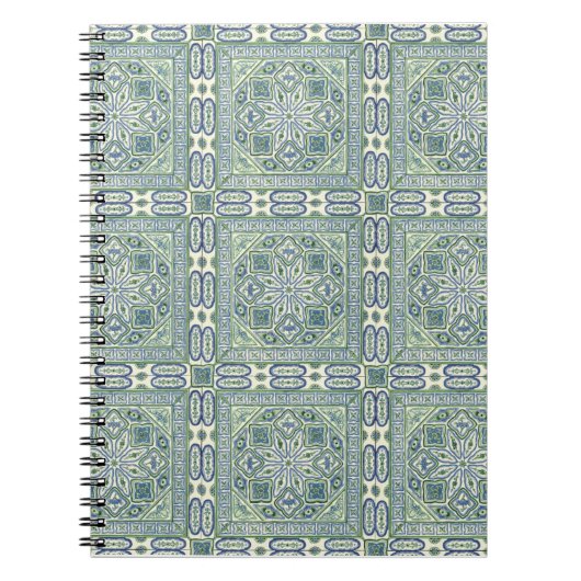 Green Texture Spiral Notebook Notizblock (Vorderseite)