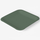 Green Textured 9" Square Paper Plate for Events Pappteller (Gewinkelt)