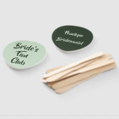 Green Theme Bride's Fan Club Bridesmaid Name Fächer (Non-assembled)