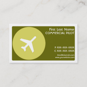 Green-Theme-Pilot - einfache Visitenkarten Visitenkarte