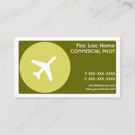 Green-Theme-Pilot - einfache Visitenkarten Visitenkarte