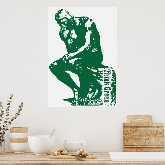 Green Thinker Poster (Küche)