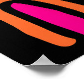 Green Third Eye Alien - Funky Neon Pop Art Wall Poster (Ecke)