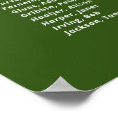 Green This Candle Burns Class Wiedersehen Memorial Poster (Ecke)