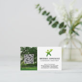 Green Thumb Icon | Horizontal | QR-Visitenkarte Visitenkarte (Stehend Vorderseite)