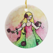 Green Thumb Springtime  Keramik Ornament (Hinten)