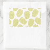 Green Thumbprints Pattern Rechteckiger Aufkleber (Tasche)