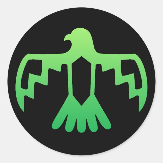Green Thunderbird Sticker (Vorderseite)