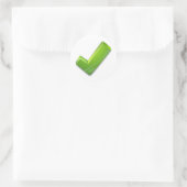 Green Tick Sticker (Tasche)