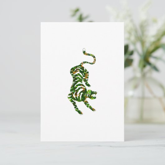 Green Tiger Einladung (Stehend Vorderseite)