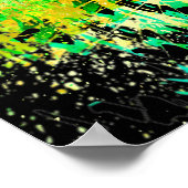 Green Tiger Head - Big Cat Tiger Plakat (Ecke)