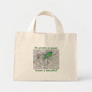 Green Tiger Käfer Mini-Tasche Mini Stoffbeutel