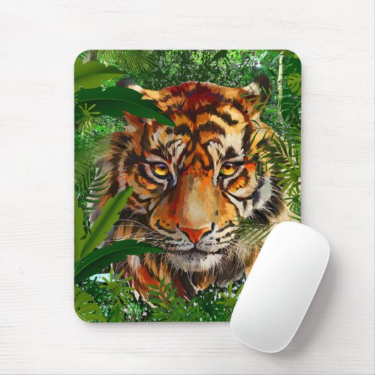 Green Tiger Mousepad | Naturejung Tiger (Mit Mouse)