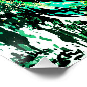 Green Tiger Poster Print - Green Tiger Zeichnend (Ecke)