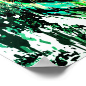 Green Tiger Poster Print - Green Tiger Zeichnend (Ecke)
