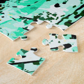 Green Tiger Puzzle - farbenfrohe Tiger Jigsaw Puzz (Seite)