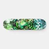 Green Tiger Skateboard - Green Tiger Zeichnend (Horizontal)