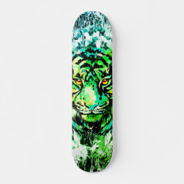 Green Tiger Skateboard - Green Tiger Zeichnend