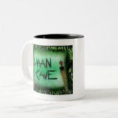 Green Tiki Zweifarbige Tasse (Vorderseite Links)