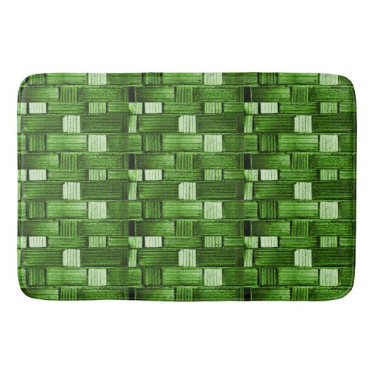 Green Tile Bathmat Badematte (Vorderseite)