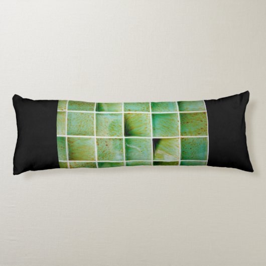 Green tiles seitenschläferkissen (Rückseite)