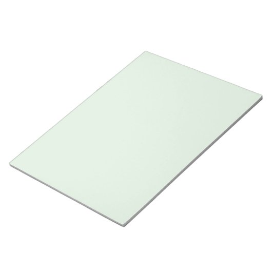 Green Tint 11"x8.5" Notepad mit sauberem, modernem Notizblock (angewinkelt)