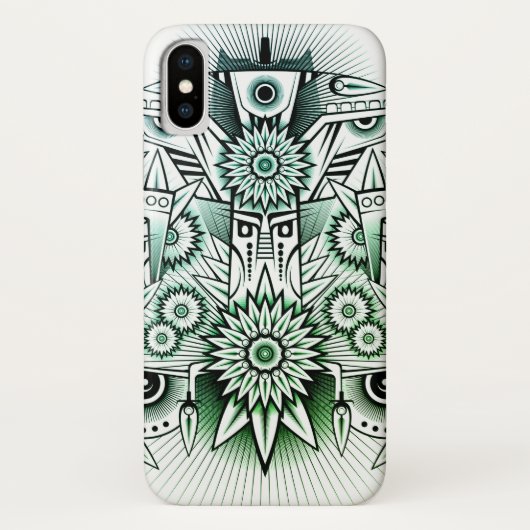 Green Tint für Tribal Design Case-Mate iPhone Hülle (Rückseite)