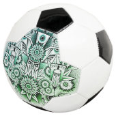 Green Tint für Tribal Design Fußball (Dreiviertel)
