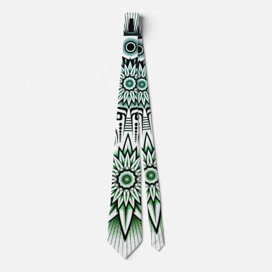 Green Tint für Tribal Design Krawatte (Vorderseite)