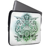 Green Tint für Tribal Design Laptopschutzhülle (Vorne Rechts)