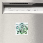 Green Tint für Tribal Design Magnet (In Situ (Geschirrspüler))