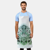 Green Tint für Tribal Design Schürze (Getragen)