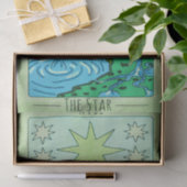 Green tint Tarot Karten Star XVII Arcana Seidenpapier (Geschenk)