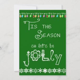Green Tis the Season Holiday Party Invitation Einladung