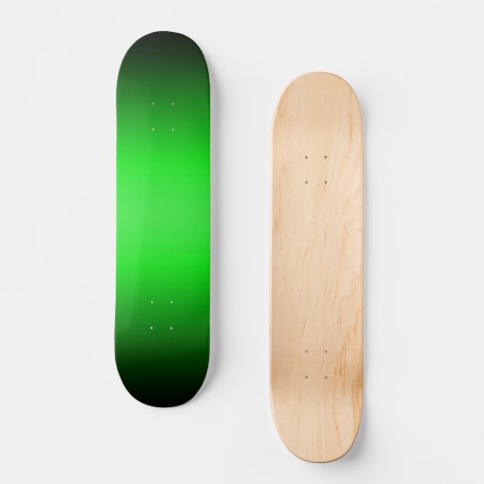 Green to Black Gradient Skateboard (Vorderseite)