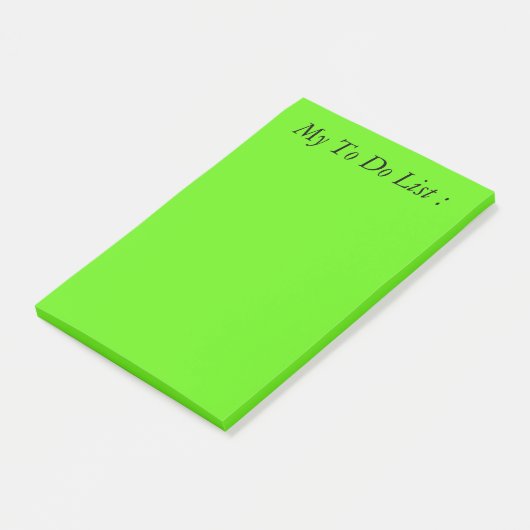 Green to Do List Post-it Klebezettel (angewinkelt)
