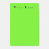 Green to Do List Post-it Klebezettel (Vorderseite)