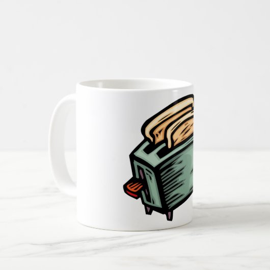 Green Toaster Tasse (Vorderseite Links)