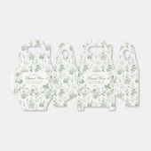 Green Toile De Jouy Floral Dessert Gevor Boxen Geschenkschachtel (Ungefaltet)