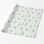 Green Toile De Jouy Vintag Floral Chinoiserie Geschenkpapier<br><div class="desc">Verwandeln Sie Ihre Feier mit unserer Olive Green Toile de Jouy Party Decor Collection. Dieses elegante Ensemble präsentiert aufwändige Chinoiserie-Wildblumen, Vögel und Schmetterlinge, die alle sorgfältig gestaltet wurden, um eine elegante und zeitlose Atmosphäre zu schaffen. Mit detaillierten Blumenblättern und einer üppigen Olivgrün-Palette fügt diese Kollektion jedem Anlass eine Touch raffinierter...</div>