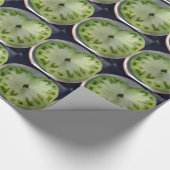 Green Tomato Hearts Geschenkpapier (Ecke)