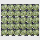 Green Tomato Hearts Geschenkpapier (Flach)