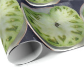 Green Tomato Hearts Geschenkpapier (Rolleneckpunkt)