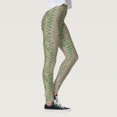 green tones geometric pattern with triangles leggings (Rechts)