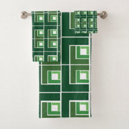 Green Topsy Turvy Badhandtuch Set